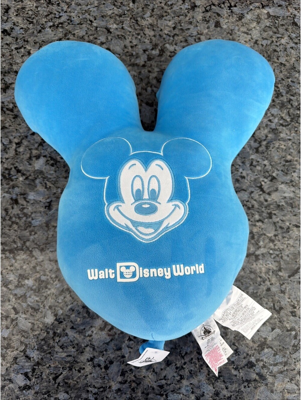 Disney Parks Mickey Mouse Balloon Blue Decorative Throw Pillow Large